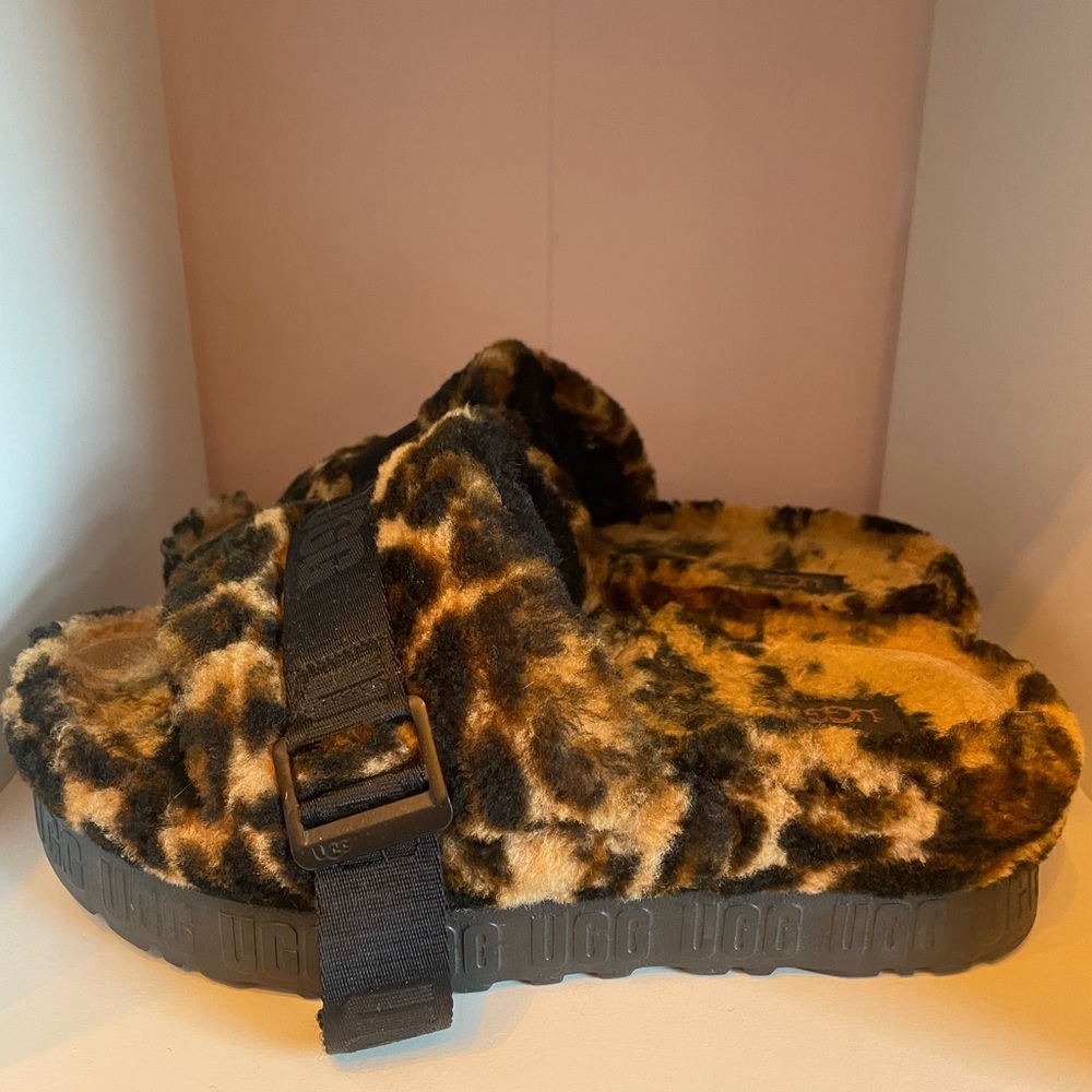 Gug Ugg Platform Slipper/ Slides In Cheetah Print - image 6